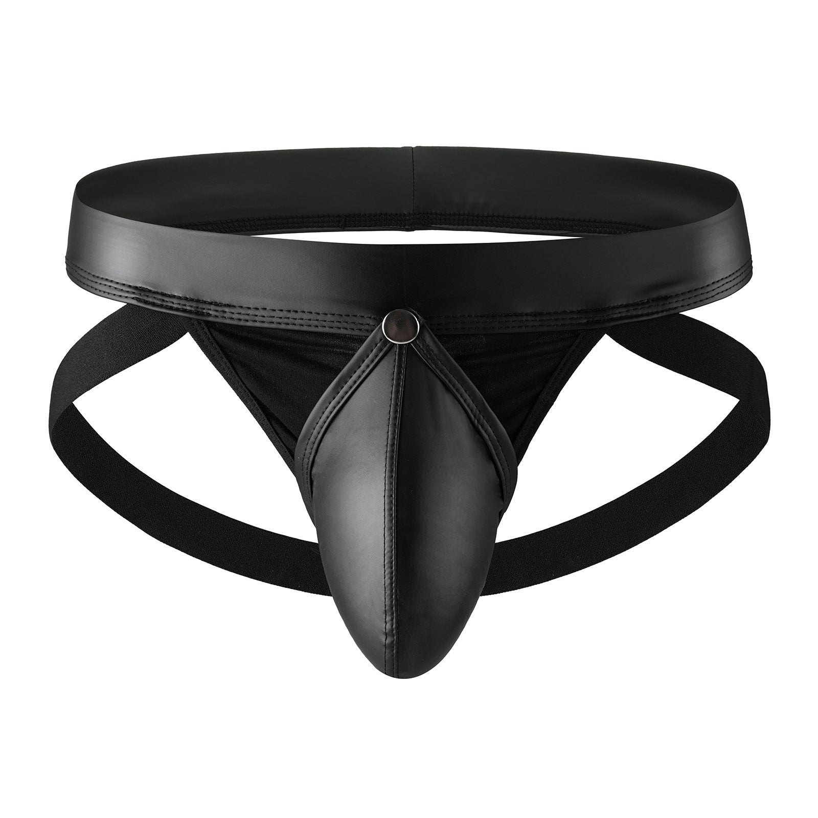 Men’s Leather Strap Jockstrap – Sexy Adjustable Harness Underwear