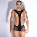 Men’s Mesh Bodysuit Lingerie – Sexy See-Through One-Piece