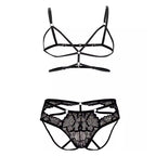 Men’s Lace Harness Lingerie Set – Strappy Top & Lace Briefs