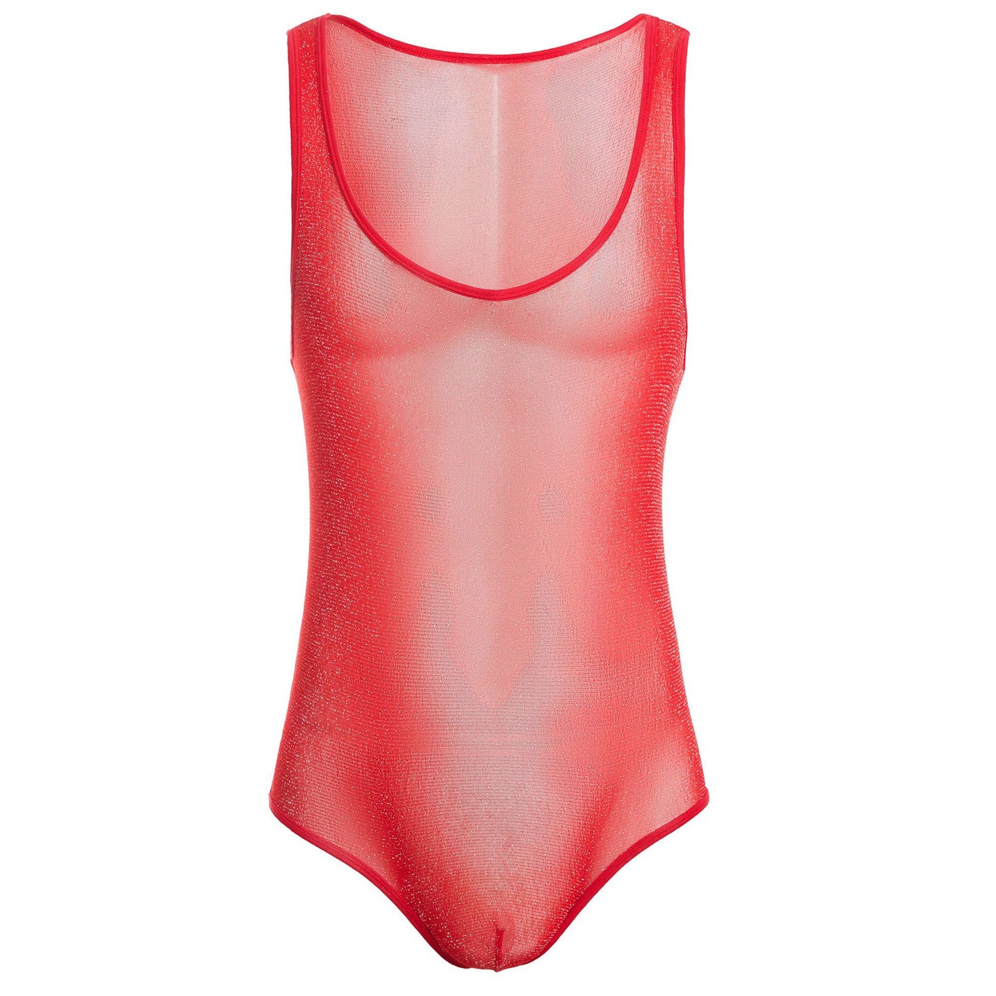 Men’s Floral Lace Bodysuit – Lightweight Sheer One-Piece