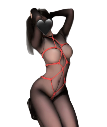 Avant-Garde Rope-Inspired Mesh Bodysuit – Artistic Nightwear