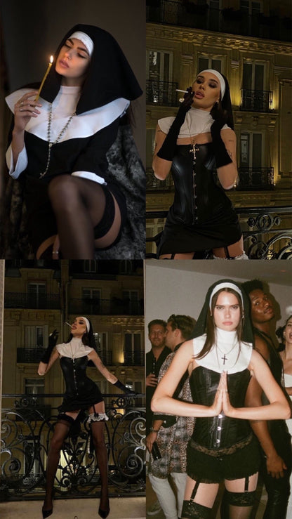 Disfraz de monja para mujer para Halloween | Disfraz Lunarelle